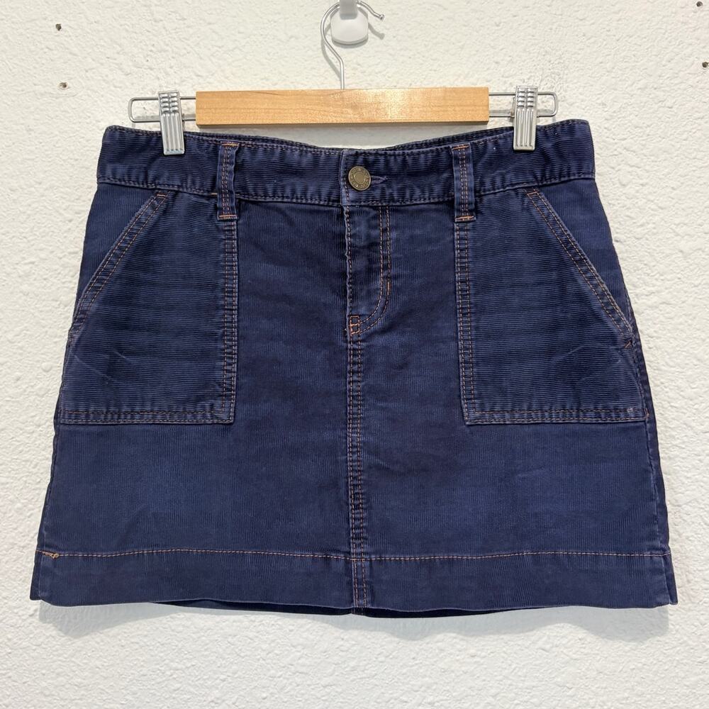 Vintage Y2K Gap Corduroy Mini Skirt Glam Grunge Skater Preppy Minimalist